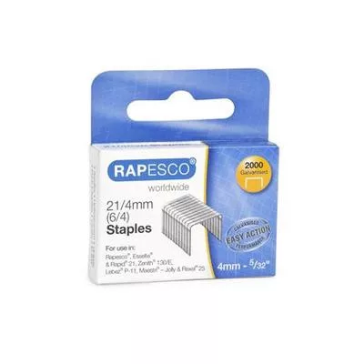 Tűzőkapocs, 21/4, horganyzott, RAPESCO 2000 db
