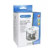 Hegyező, kétlyukú, asztali, elemes, USB töltővel, RAPESCO"PS12-USB", fehér 1 db