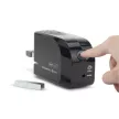 Tűzőgép, 26/6, 15 lap, elemes, USB töltővel, RAPESCO "626EL", fekete 1 db