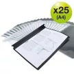 Gyorsfűző, PP, A4, RAPESCO "Eco", fekete 25 db