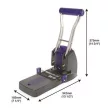 Lyukasztó, nagyteljesítményű, kétlyukú, 150 lap, könnyített lyukasztás, RAPESCO "ECO P2200", szürke 1 db