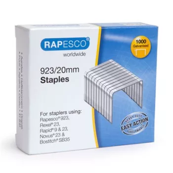 Tűzőkapocs, 23/20, horganyzott, RAPESCO 1000 db