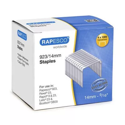 Tűzőkapocs, 23/14, horganyzott, RAPESCO 1000 db