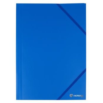 Gumis mappa, 15 mm, PP, A4, VICTORIA OFFICE, kék