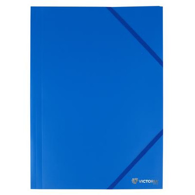 Gumis mappa, 15 mm, PP, A4, VICTORIA OFFICE, kék