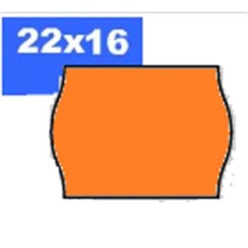 Árazószalag, 22x16 mm, BLITZ, narancs