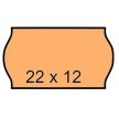 Árazószalag, 22x12 mm, narancs