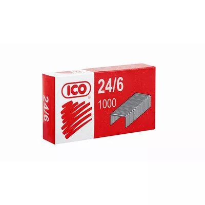 Tűzőkapocs, 24/6, ICO 1000 db