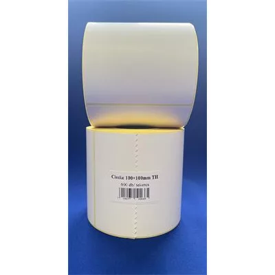 Etikett, thermo, 100x100 mm, 600 etikett/tekercs, fehér 1 tek