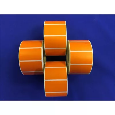 Etikett, thermo, 25x45 mm, 1000 etikett/tekercs, narancs 1 tek