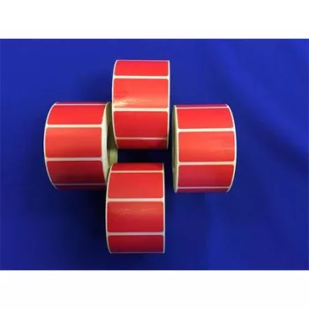 Etikett, thermo, 25x45 mm, 1000 etikett/tekercs, piros 1 tek