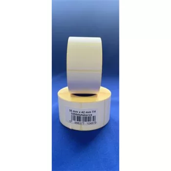   Etikett, thermo, 35x42 mm, 1000 etikett/tekercs, fehér 1 tek
