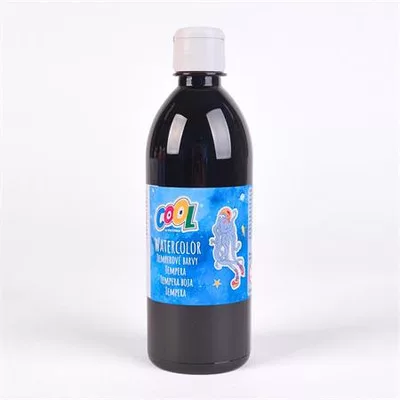 Tempera, COOL BY VICTORIA, 500 ml, fekete 0,5 liter