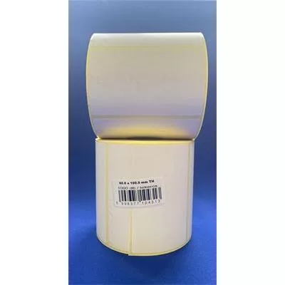 Etikett, thermo, 60x100 mm, 1000 etikett/tekercs, fehér 1 tek