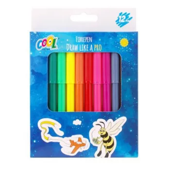   Filctoll készlet, 2 mm, COOL BY VICTORIA, 12 különböző szín 12 db