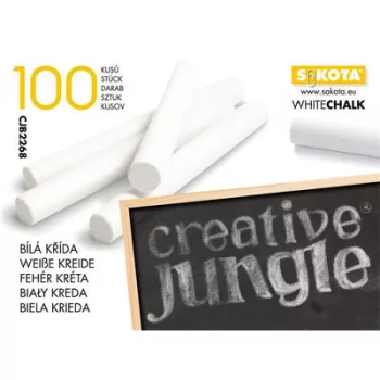 Táblakréta, kerek, SAKOTA, fehér 100 db