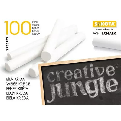 Táblakréta, kerek, SAKOTA, fehér 100 db