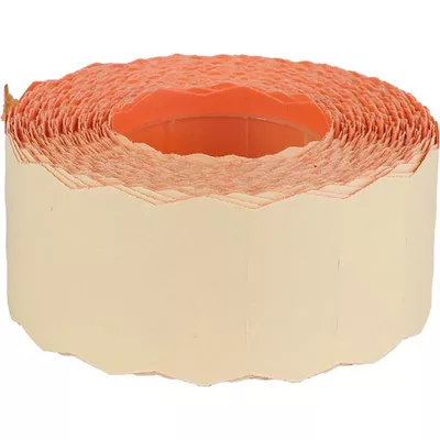 Árazószalag, 25x16 mm, gyengített ragasztóval, pasztell narancssárga 10 tek