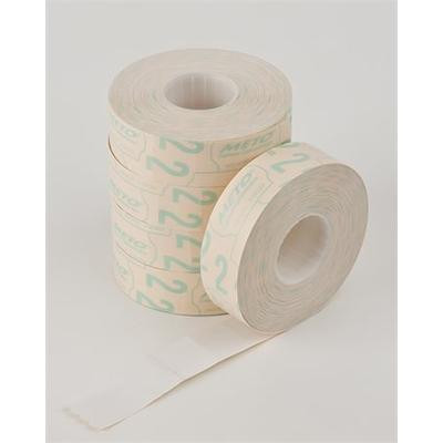 Árazógépszalag, 19x16 mm, METO, fehér ( 5x1200= 6000db címke )