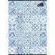 Füzet, tűzött, A4, kockás, 80 lap, COOL BY VICTORIA "Mediterrain patterns" 1 db