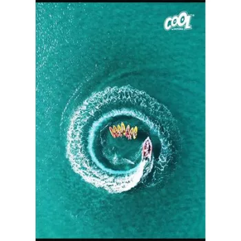   Füzet, tűzött, A4, sima, 80 lap, COOL BY VICTORIA "Boats" 1 db