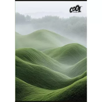  Füzet, tűzött, A4, sima, 80 lap, COOL BY VICTORIA "Green Calm" 1 db