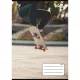 Füzet, tűzött, A5, vonalas, 32 lap, 4-8. osztály, COOL BY VICTORIA, "Skateboard", "21-32" 1 db