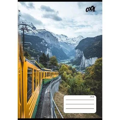 Füzet, tűzött, A5, vonalas, 32 lap, 4-8. osztály, COOL BY VICTORIA "Adventure", "21-32" 1 db