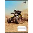 Füzet, tűzött, A5, vonalas, 32 lap, 4-8. osztály, COOL BY VICTORIA "Motocross", "21-32" 1 db