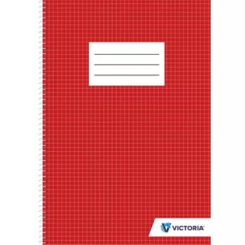 Spirálfüzet, A4, kockás, 70 lap, VICTORIA PAPER 1 db