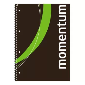   Spirálfüzet, A4, sima, 90 lap, perforált, lyukasztott, VICTORIA PAPER, "Momentum" 1 db