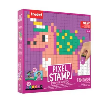   Kreatív foglalkoztató füzet, bélyegzős, TRODAT "Creativ Pixelstamp",  fantázia 1 db