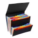 Harmonikamappa, PP, 12+6 rekeszes, VIQUEL "Rainbow Class", fekete 1 db