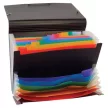 Harmonikamappa, PP, 12+6 rekeszes, VIQUEL "Rainbow Class", fekete 1 db