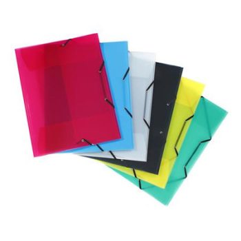   Gumis mappa, 15 mm, PP, A3, VIQUEL "Propyglass", vegyes színek (szín nem választható)