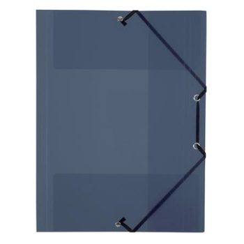   Gumis mappa, 15 mm, PP, A4, VIQUEL "Propyglass", füstszínű