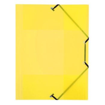   Gumis mappa, 15 mm, PP, A4, VIQUEL "Propyglass", sárga