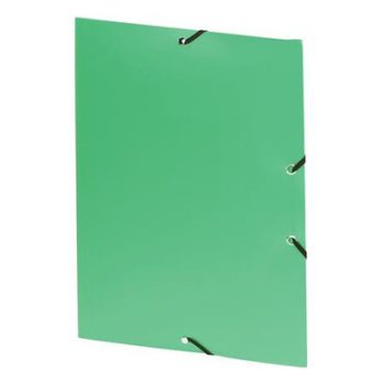   Gumis mappa, 15 mm, PP, A4, VIQUEL "Essentiel", zöld