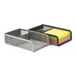 Kockatömbtartó és gemkapocstartó, fémhálós, VICTORIA OFFICE, fekete 1 db