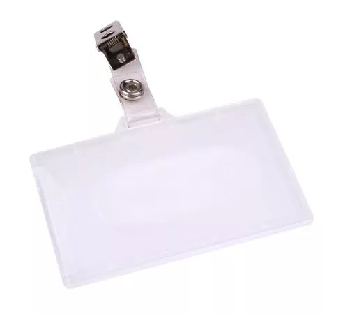 Névkitűző, csíptetővel, 88x54 mm (50 db/doboz), VICTORIA OFFICE