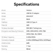 Vention AC650 USB Wifi adapter Dual Band + Antenna (fekete), adapter