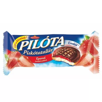   Piskótatallér, 147 g, GYŐRI "Pilóta", eper 0,147 kg