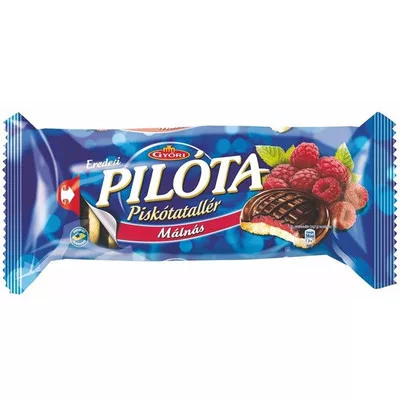 Piskótatallér, 147 g, GYŐRI "Pilóta", málna 0,147 kg