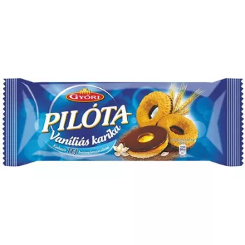   Vaníliás karika, 150 g, GYŐRI "Pilóta", tejcsokoládés 0,15 kg
