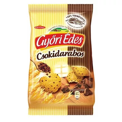 Keksz, 150 g, GYŐRI "Győri édes", csokidarabos 0,15 kg