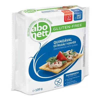 Extrudált kenyér, ABONETT, 100 g, quinoával, gluténmentes 0,1 kg