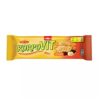 Korpovit keksz, 174 g, GYŐRI, sokmagvas 0,174 kg