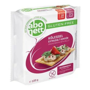   Extrudált kenyér, ABONETT, 100 g, köleses, gluténmentes 0,1 kg