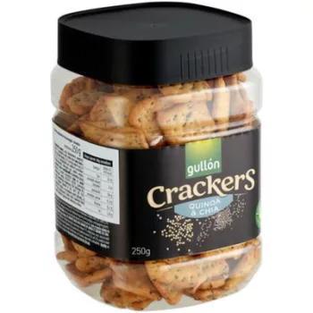   Kréker, 250 g, GULLÓN "Cracker", chia magos-quinoás 0,25 kg