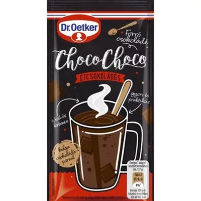 Forró csokoládé, 32 g, DR OETKER "Choco-Choco", étcsokis 0,032 kg